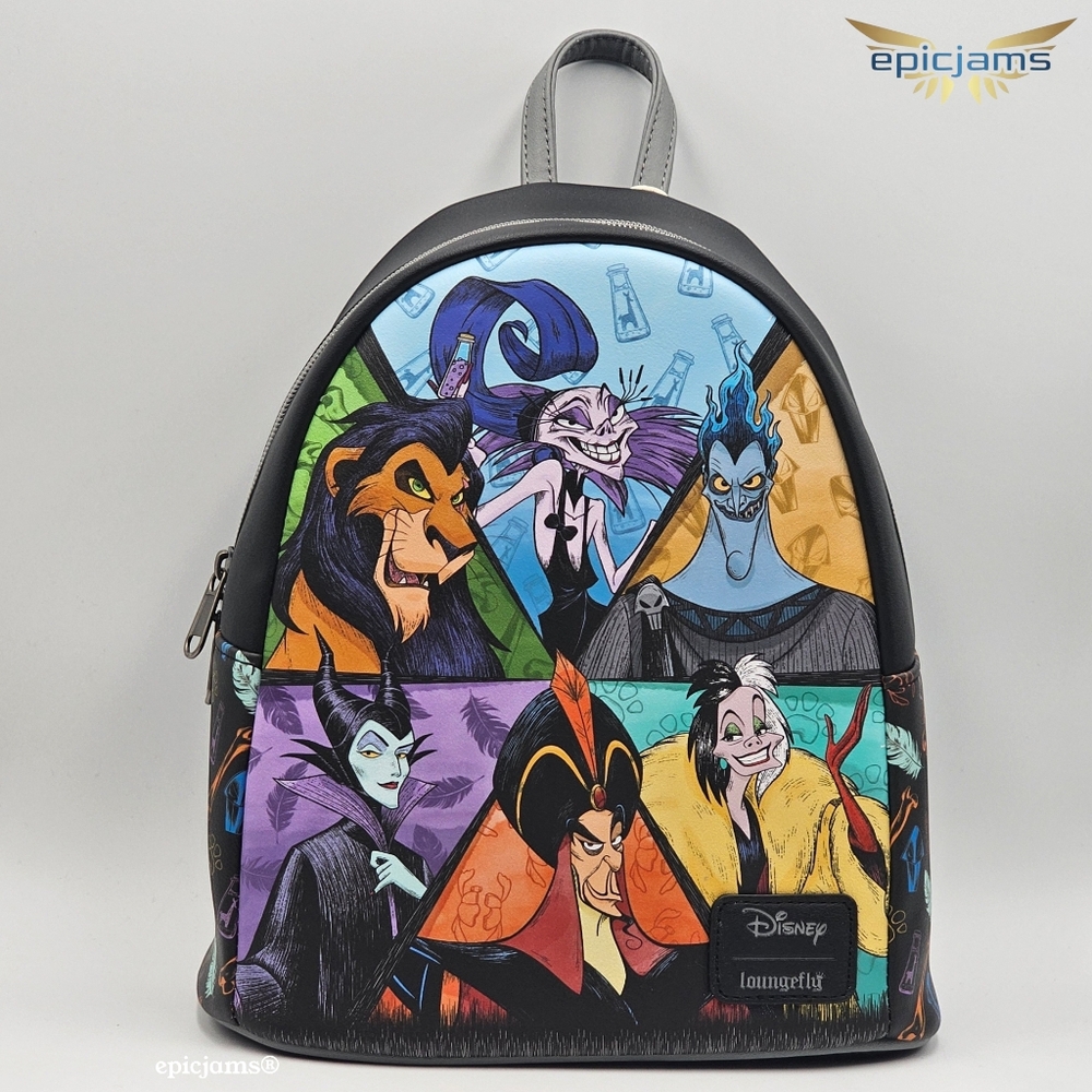Loungefly Disney Villains Group Mini Backpack
